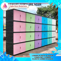 Lemari Pakaian Plastik 4 Susun Kimura / Lemari Plastik Jumbo 4 Susun Diamond / Lemari 4 Susun Jumbo 