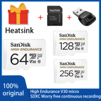 SanDisk-High Endurance Micro SD Card, 32GB, 64GB, 128GB, 256GB Memory Card, Up to 100 MB/s, Ideal for Video Monitor