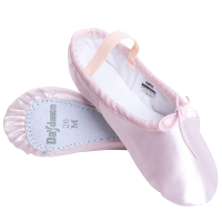 Spot parcel post Satin Children Ballet Shoes Girls Soft Bottom Dancing Shoes Practice Shoes Pink Bottom Body Shoes Ballet Practice Shoes