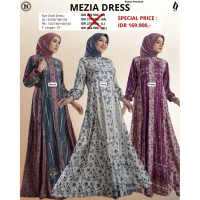 BISA COD  - MEZIA DRESS GAMIS MEWAH NADHEERA LUXURY-INAYAH HIJAB