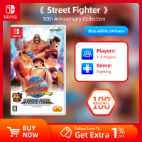 Nintendo Switch Game - Street Fighter -30th Anniversary Collection- Games Cartridge Physical Card Adventure for Switch OLED