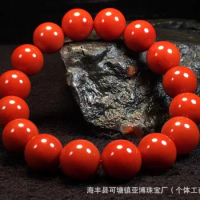 Factory Wholesale Natural South Waxi Bracelet Full of Meat Clean without Variegated Red Fresh Color Uniformity