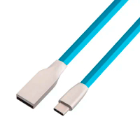 1M 3FT Flat 3D 2A Zinc Alloy USB 3.1 Type C Cable Fast Charger Cable for Xiaomi 4C Nokia N1 Nexus 5X 6P LG G5 for HUAWEI P9