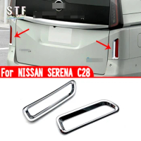 For NISSAN SERENA C28 2023 2024 Car Accessories Rear Fog Light Cover Trim Molding Decoration Stickers W4