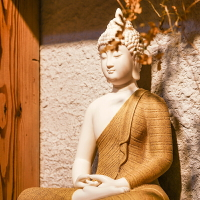 釋迦摩尼陶瓷阿彌陀佛新中式菩提如來佛像擺件客廳玄關裝佛具飾品