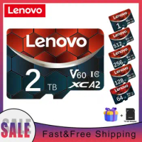 Lenovo High Speed Micro TF SD Card 256GB 128GB 64GB TF Flash Memory Card 1TB 2TB Driving Recorder Camere Cartão De Memória 128GB