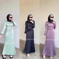 FRESIA DRESS By Yesaya Butik TERMURAH Silk Dress PREMIUM Lamaran, Kondangan, Graduation, Pesta, Rema