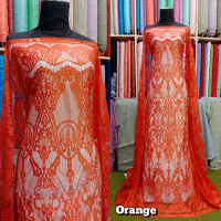 KAIN BROKAT SEMI FRANCIS GLOSSY 4687 BROKAT HALUS BAHAN KEBAYA BRUKAT PANEL