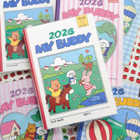 2026 My Buddy Diary ปฏิทินประจำปี B6 สมุดบันทึก วางแผนวาระ โน้ตบุ๊ก วารสาร Daily Planner