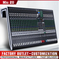 26 Channel Mixer Professional Audio Console +48V Phantom Power 16 DSP Effects Bluetooth USB Computer Play For Stage Performance