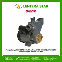 Pompa Sanyo PWH 137 C POMPA AIR SANYO P-WH137C / PWH 137 C Sumur Dangkal Manual 125 Watt