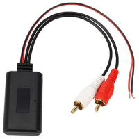 Car Universal Wireless Bluetooth Module Music Adapter Audio Cable Stereo 2RCA Wireless