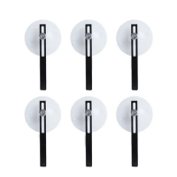 6Piece TV Side Board Retainer Clip LED LCD TV Screen Remover Repair Tool Silicone Vacuum Suction Cup Black&amp;White