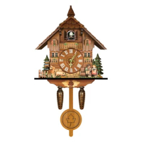Promotion! Cuckoo Clock Living Room Wall Clock Retro Style Forest Cuckoo Alarm Clock Wall Watch Children Decorations Home Alarm