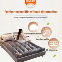 Thickened down mattress cubic soft mattress quilt floor mattress quilt down mattresses