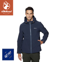 【Wildland 荒野 男三層類防水超潑保暖外套《深藍》】0A92916/防風外套/連帽外套