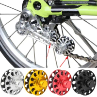 Folding Bike Chain Tensioner Stabilizer Guide Wheel 2/3/6 Speed Chain Tensioner Rear Derailleur Chains Guide Wheel