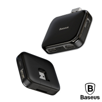 BASEUS倍思 隱藏收納式USB轉USB2.0四合一供電擴充轉接器