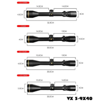 VX 3-9x40 Rifle Scopes Mil Dot Reticle Hunting Scope 4.5-14x40 Luneta Para Rifle De Caça Airsoft Scope Ar15 Riflescope