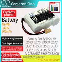 CameronSino Battery for Bell South 2673 2676 2677 33009 33011 33020 3530 3531 3533 fits Panasonic PP304 Cordless phone Battery