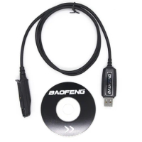 USB Programming Cable Cord CD For Baofeng Walkie Talkie for BF-UV9R,BF-UV9R Plus,BF-A58,BF-9700 Radio PC Write frequency line