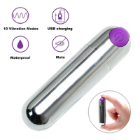 Mini Bullet Vibrator For Female Rechargeable Pocket Dildo G Spot Masturbator Stimulating Nipples Massager For Women Sex Toys