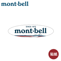 【Mont-Bell 日本 MONT-BELL L#2貼紙《白》】1124848/登山/LOGO/貼紙