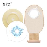 Two Pieces Ostomy Bag Cutting Range 15-45mm Stoma Care Activated Carbon Filter Absorb Odor Colostomy Bags Use faeces Ostomy bag