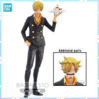 （In Stock） Bandai Original Banpresto Anime One Piece GRANDISTA NERO Sanji Action Figures Collection Doll Toys Gift Collection