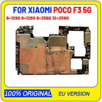 128GB 256GB For XiaoMi Poco F3 5G Motherboard,Disassemble Original Mainboard For XiaoMi Poco F3 5G Logic Board With Full Chips