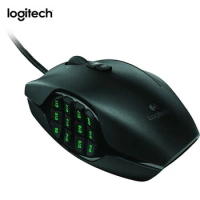 Original Logitech G600 Gaming Mouse Wired RGB Esports Mouse 17 Programmable Buttons Desktop Laptop PC Gaming Portable Mice