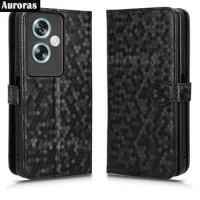 Auroras For OnePlus Nord N30 SE 5G Flip Case Wallet Polka Dot Texture Leather Magnetic Back Cover For Nord N30 N20 SE Shell