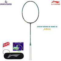 New Raket Badminton Lining AX Force 100 II MAX / Axforce 100 II Max AYPW047 Storm Green