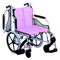 รถเข็นวีลแชร์ MW-SL4D สีม่วง ไซส์ 40