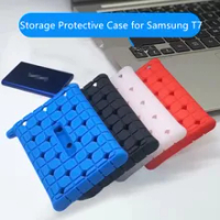 New Storage Protective Case for Samsung T7/T7 Touch Portable SSD External Solid State Drives Carrying Case with Silicone Cover