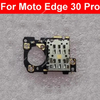 For Motorola MOTO Edge 30 Pro edge30pro Sim Card Tray Board SIM Card Reader Board Connector Parts