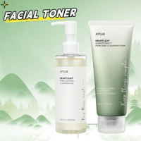 Korean Anua Heartleaf Moisturizing Pore Control Cleaning Oil Facial Cleanser Anti-aging Blackheads Removal Toner Lotion Skincare