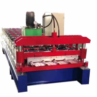Customized Shape Single Layer Trapezoidal Building Material Machinery Metal Roofing Sheet Roll Forming Making Machine Prices