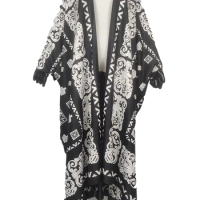 African Dresses For Women Oversize Twill Silk Printed кимоно женское For Women Traditional Muslim Irregular Cardigan Kaftan