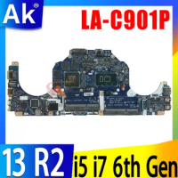 For Dell alienware 13 R2 Laptop Motherboard With I5-6200U I7-6500U CPU GTX960M Mainboard LA-C901P CN-0VC62V CN-0V3TCJ