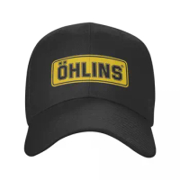 Ohlins Motor Baseball Caps Unisex Hip-Hop Sun Hat Motorcycle Hats Breathable Polyester Sun Hats Winter Hats