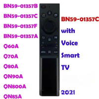 Alat Kawalan Jauh TV Suara, Gantikan BN59-01357C, untuk TV Siri 2021 QLED 4K 8K, termasuk Q60A, Q70A