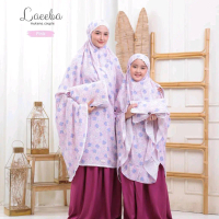 Mukena Couple Laeeba by Luvena - Katun Rayon, Renda Eksklusif, Tas Sajadah Muka - Bawahan, Atasan