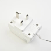 1 Pcs Power Supply 24V500mA Video Doorbell Special Power Transformer Adapter British Gauge Cable Length 8 Meters