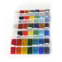 2/3/4mm Czech Glass Seed Beads Belt Box Set Charm Seed Beads Rondelle Spacer Beads For DIY Bracelet Necklace Jewelry Making