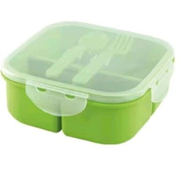 Tempat Nasi Kotak Segi TNKS 1132 Golden Sunkist / Lunch Box / Tempat Nasi 3 Sekat Golden Sunkist War