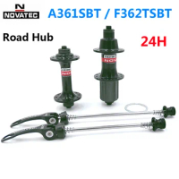 Novatec Road Bicycle Hub A361/F362 Hub Front 24H/Rear 24H Quick Release Bike freehub Disc 2 Bearing Support for 8-9-10-11-12v
