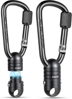 TISUR Magnetic Quick ReleaseMagnet Carabiner Clip Key Holder Detachable Key Chain Rings for Car Keys