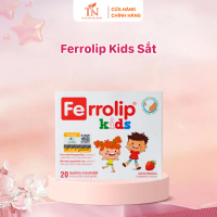 Ferrolip Kids Sắt Bao Vi Nang Dạng Bột Vị Dâu Thơm Ngon Cho Bé Từ 1 Tuổi