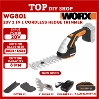 WORX WG801E 20V Zen Cordless Shrub/Grass Shear (WG801, WG801E)